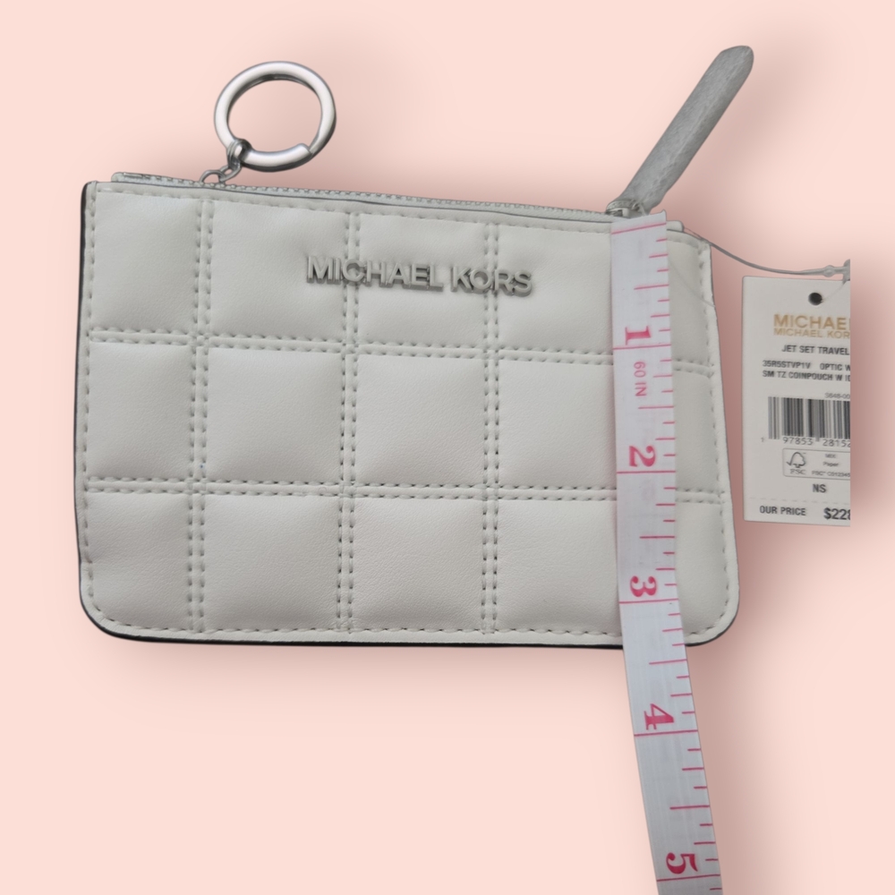 Michael Kors White Quilted Wallet